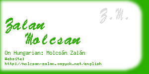 zalan molcsan business card
